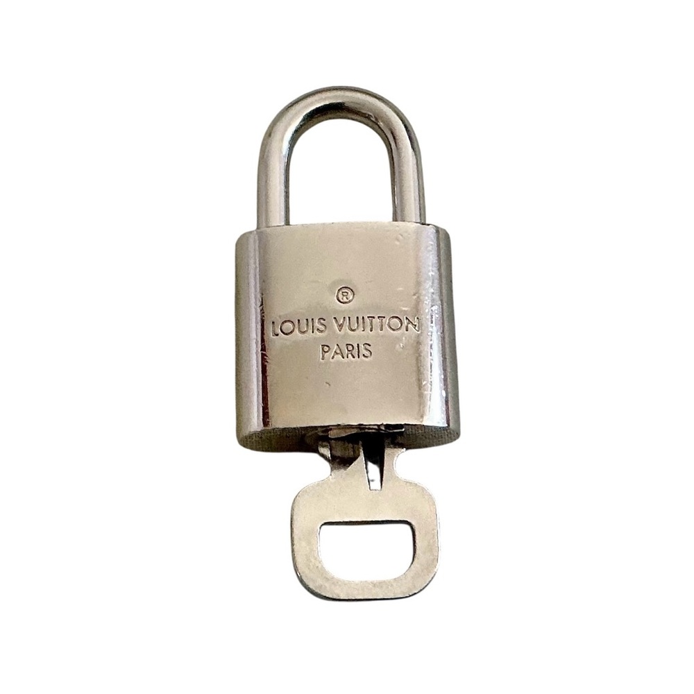 Authentic Louis Vuitton Palladium Lock and Key #441 Rare